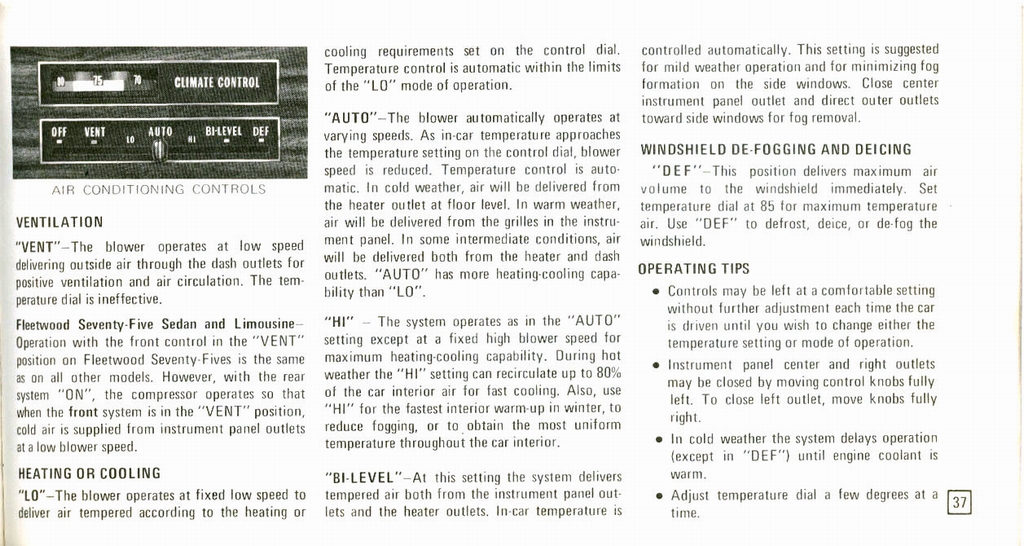 1973 Cadillac Owners Manual Page 48